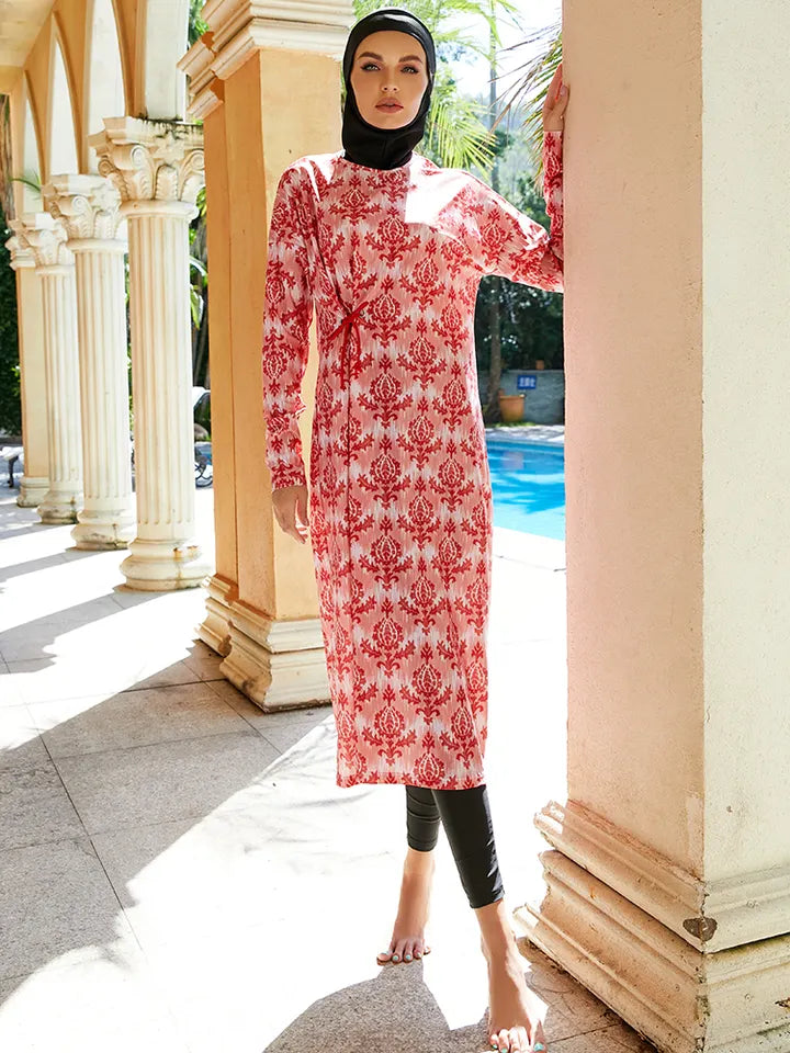 Red Burkini 3 Piece Set